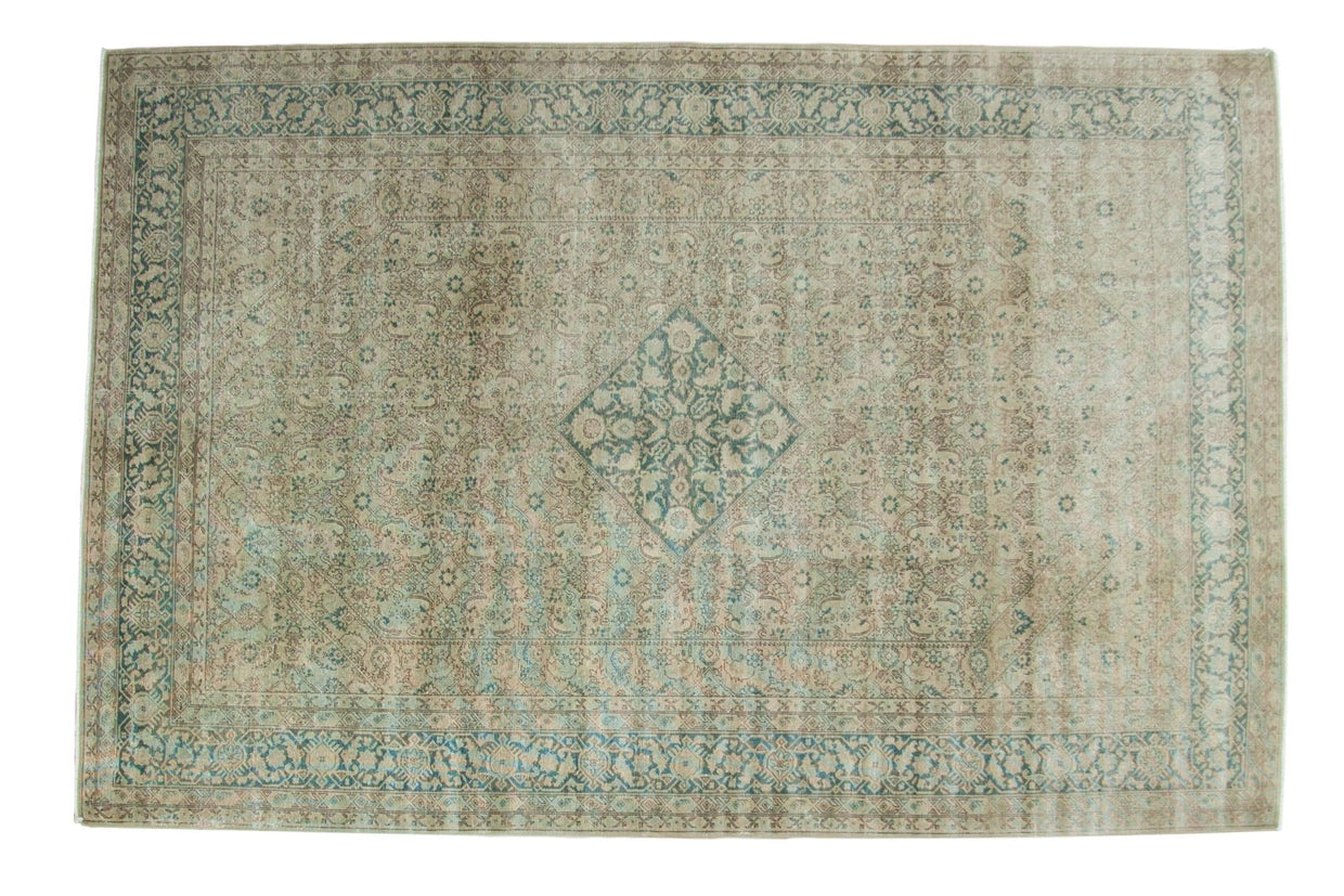 6.5x10 Vintage Distressed Tabriz Carpet // ONH Item ee003280
