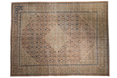 9.5x12.5 Vintage Distressed Mahal Carpet // ONH Item ee003282