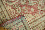 Distressed pile of a vintage Mahal carpet showing even wear and hand-knotted construction.