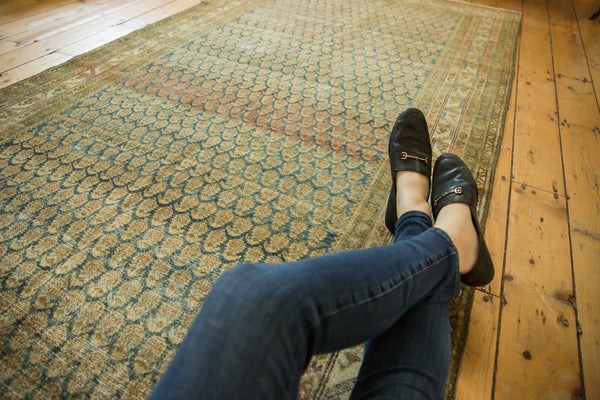  Vintage Distressed Malayer Rug Runner / Item ee003288 image 13