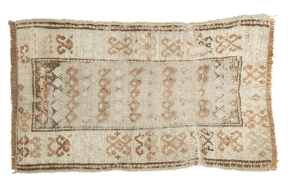 Vintage Distressed Oushak Rug Mat