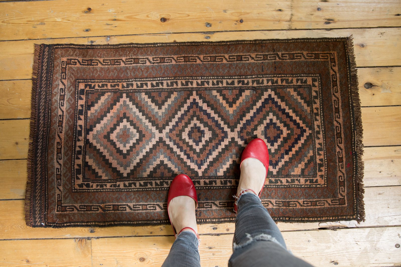 2x4 Vintage Belouch Rug Runner // ONH Item ee003306 Image 1
