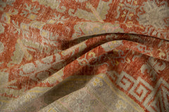 4.5x9.5 Vintage Distressed Khotan Rug Runner // ONH Item ee003312 Image 8