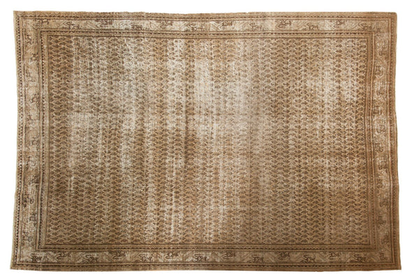 Vintage Distressed Mir Serbend Carpet