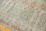 Distressed Turkish Sivas rug detail with worn Safavid dragon border and ivory, terracotta panels.
