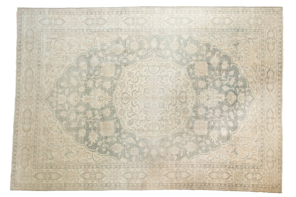 6.5x9.5 Vintage Distressed Oushak Carpet // ONH Item ee003320