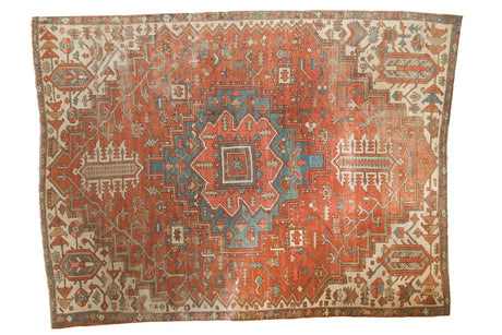 7'7" x 10'5" Antique Fragmented Serapi Carpet / Item ee003326 image 1