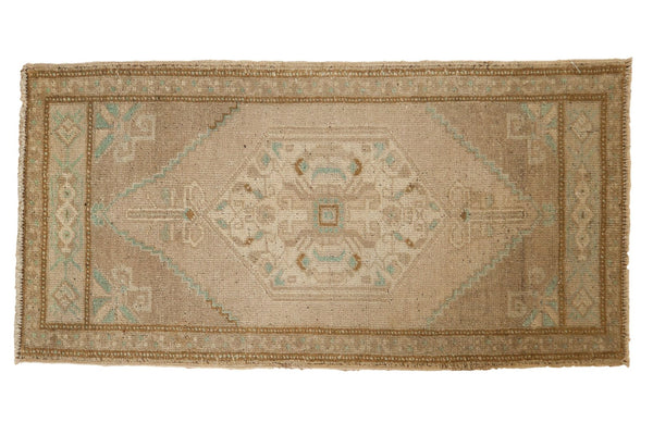 Vintage Distressed Oushak Rug Mat Runner