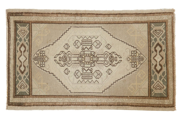 1'11" x 3'1" Vintage Distressed Oushak Rug Mat / Item ee003355 image 1