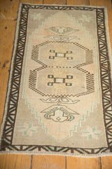 1.5x3 Vintage Distressed Oushak Rug Mat // ONH Item ee003358 Image 4