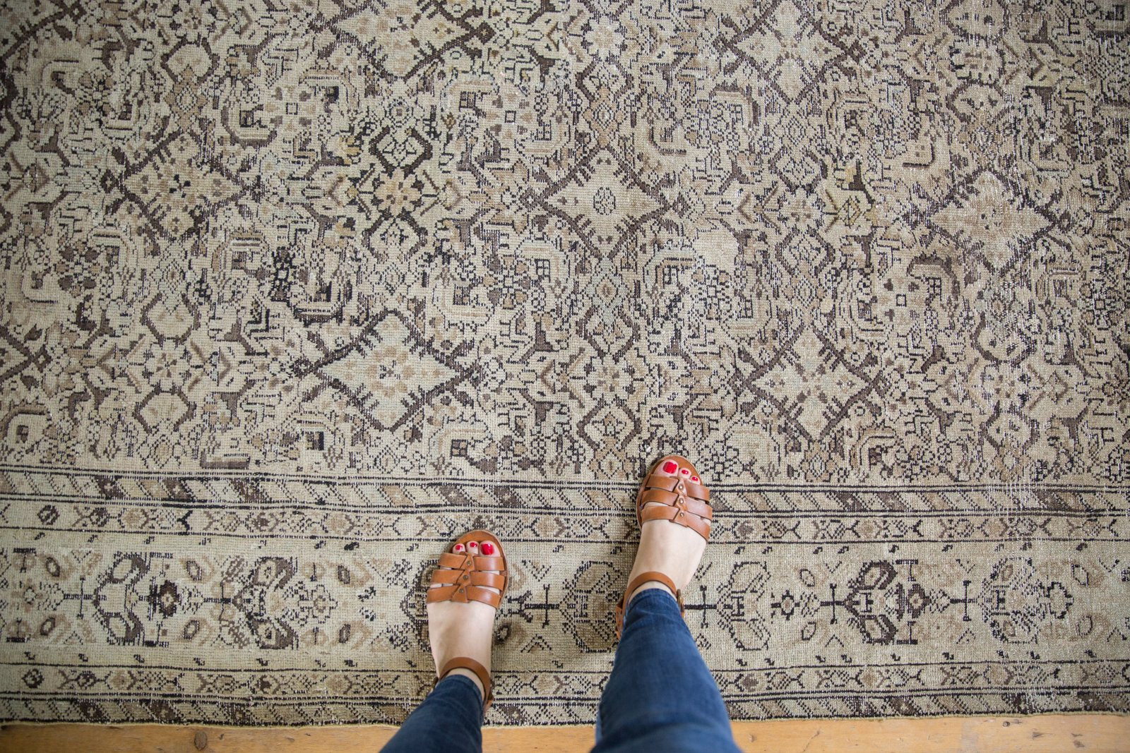 5x10 Vintage Hamadan Rug Runner // ONH Item ee003388 Image 1