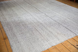 Hand woven Turkish Kilim rug featuring blended ivory and charcoal black flatweave texture.