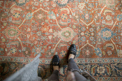  Vintage Distressed Mahal Carpet / Item ee003391 image 2