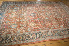  Vintage Distressed Mahal Carpet / Item ee003391 image 6