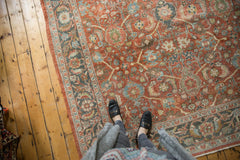  Vintage Distressed Mahal Carpet / Item ee003391 image 13