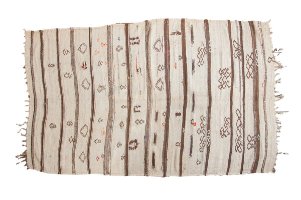 4'10" x 7'8" Vintage Moroccan Kilim Rug / Item ee003393 image 1