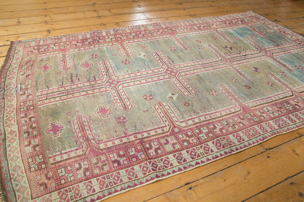 4x8 Vintage Distressed Oushak Rug Runner // ONH Item ee003398 Image 9