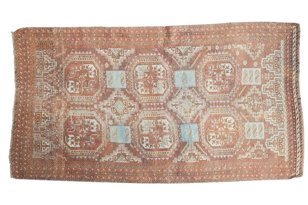 3.5x6.5 Vintage Distressed Belouch Rug // ONH Item ee003404