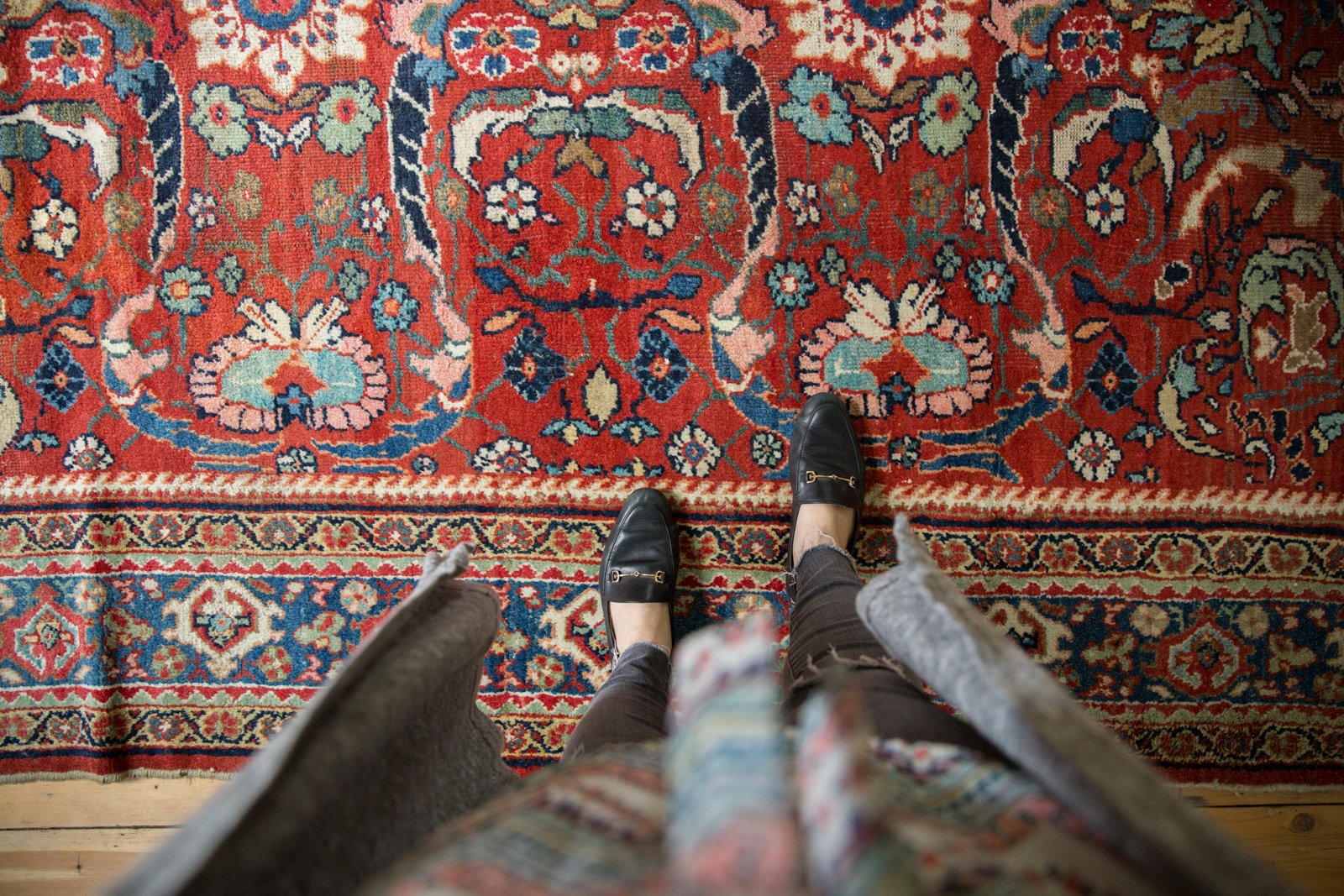  Vintage Mahal Carpet / Item ee003408 image 2