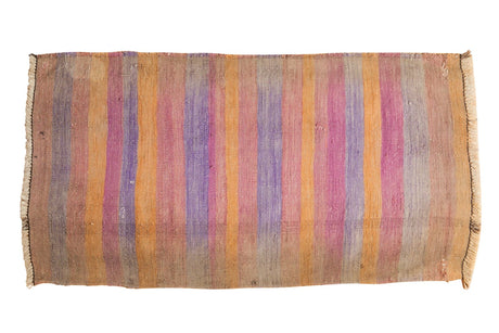 Vintage Distressed Turkish Kilim Rug Runner