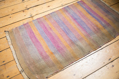 Vintage Distressed Turkish Kilim Rug Runner