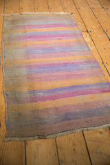 Vintage Distressed Turkish Kilim Rug Runner