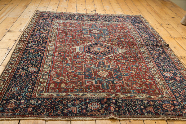 5x6 Vintage Karaja Square Rug // ONH Item ee003417 Image 2
