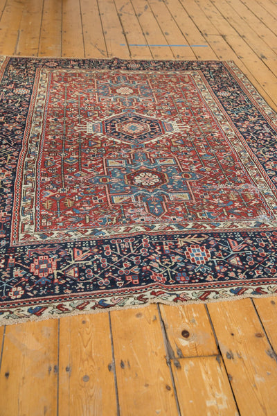 5x6 Vintage Karaja Square Rug // ONH Item ee003417 Image 5