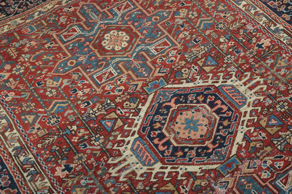 5x6 Vintage Karaja Square Rug // ONH Item ee003417 Image 11