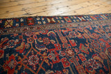 Even wear to the knot heads and faint foundation on a vintage Persian Malayer runner.