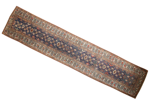 3x14.5 Vintage Kurdish Rug Runner // ONH Item ee003444