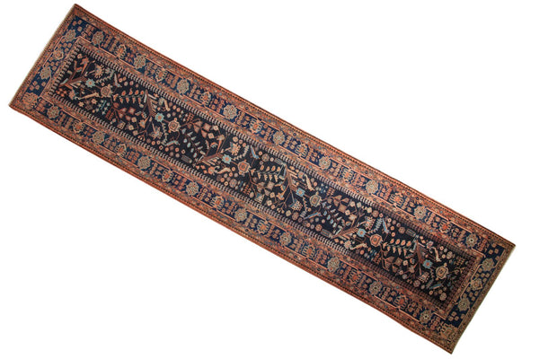 3.5x15 Vintage Mehreban Rug Runner // ONH Item ee003446