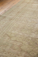 Patinaed surface of the vintage Sivas carpet with subtle tone-on-tone floral patterns.