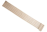 Vintage Turkish Kilim runner with multi-banded vertical stripes in ivory, coffee brown, bronze, 2'3