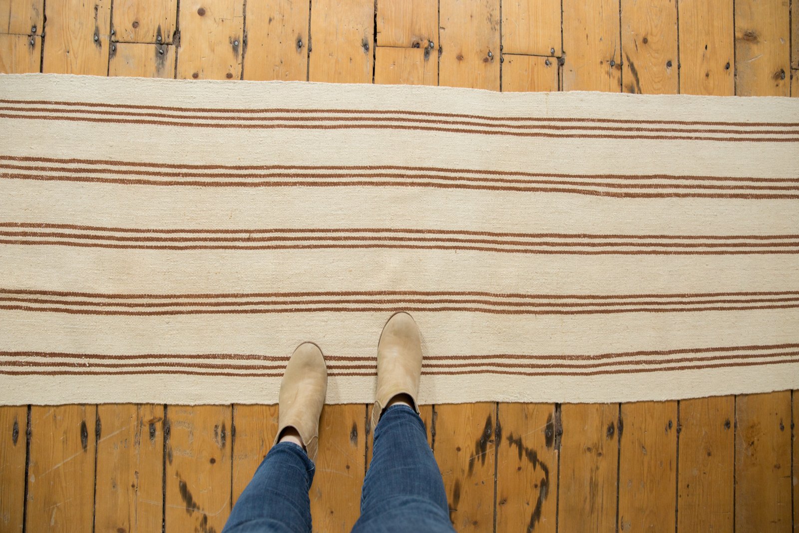 2x32 Vintage Turkish Kilim Rug Runner // ONH Item ee003450 Image 1