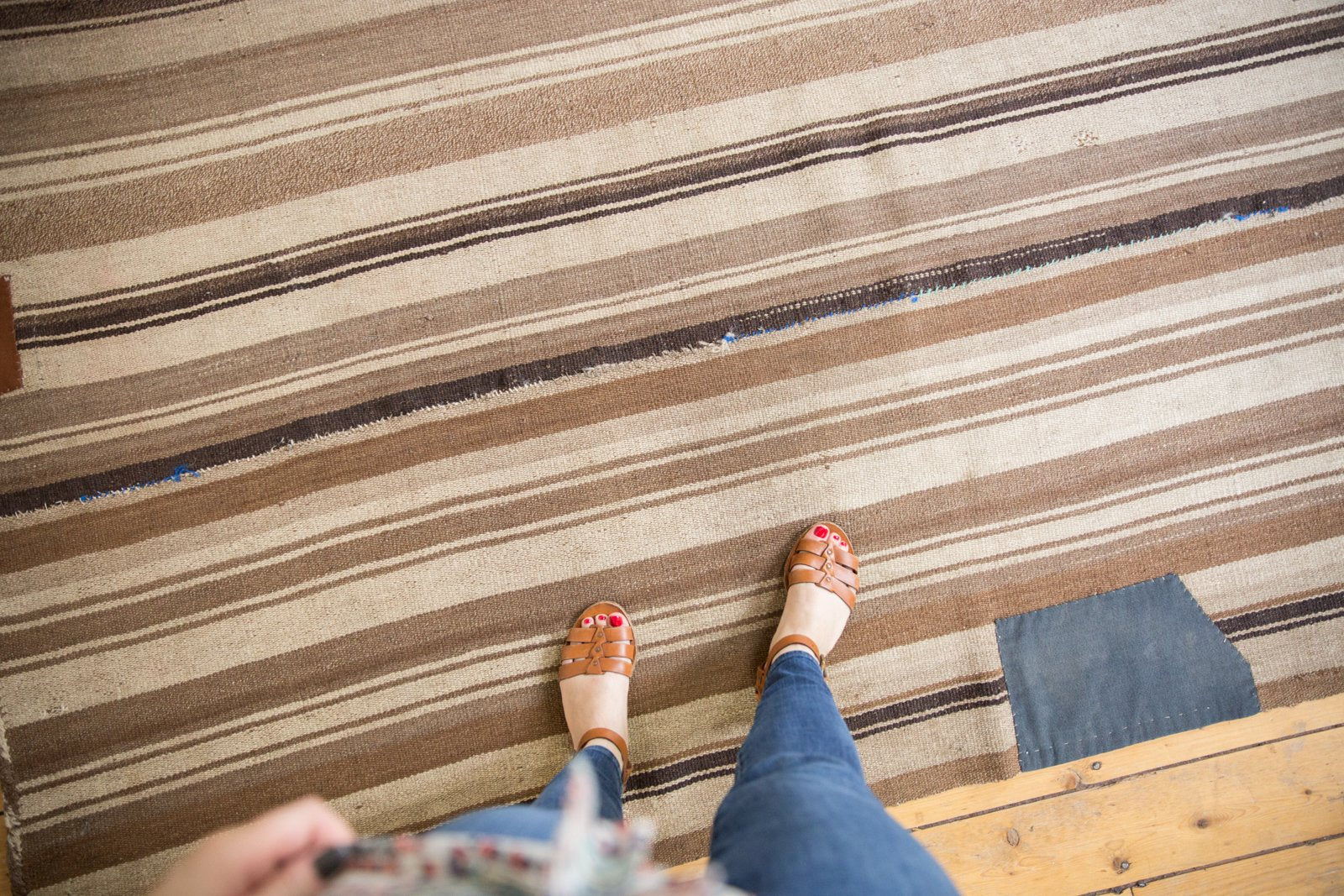 5x9 Vintage Moroccan Kilim Carpet // ONH Item ee003453 Image 1