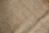 Hand-knotted reverse of the distressed vintage Sivas carpet, showing foundation and knot heads.