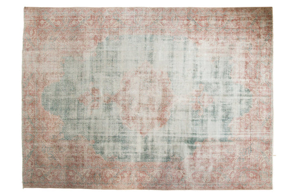 9' x 12'4" Vintage Distressed Sparta Carpet / Item ee003457 image 1