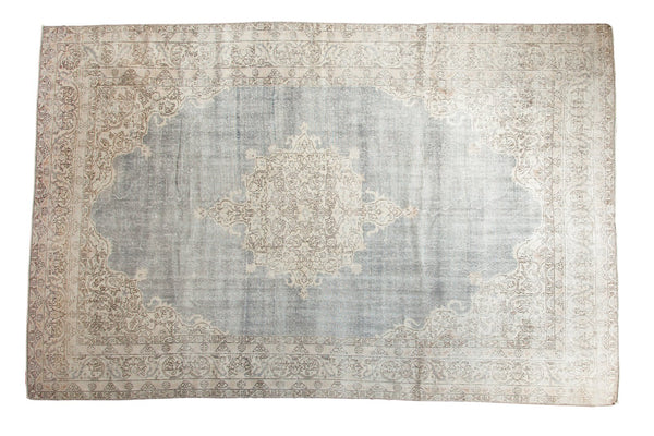 6.5x10 Vintage Distressed Oushak Carpet // ONH Item ee003460