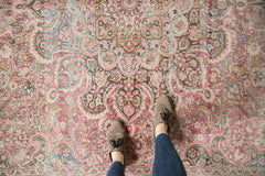  Vintage Distressed Meshed Carpet / Item ee003461 image 2