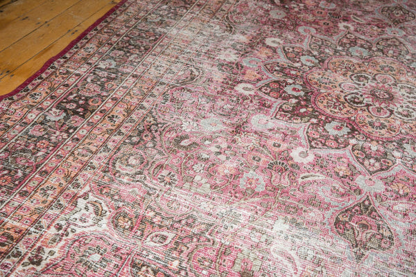  Vintage Distressed Meshed Carpet / Item ee003462 image 4