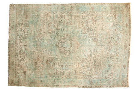 7.5x11 Vintage Distressed Heriz Carpet // ONH Item ee003471
