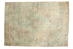 7.5x11 Vintage Distressed Heriz Carpet // ONH Item ee003471