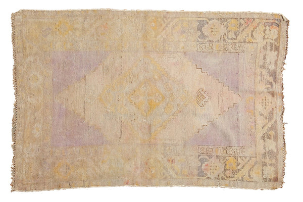 3x4.5 Vintage Distressed Oushak Rug // ONH Item ee003478