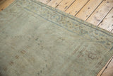 Vintage Distressed Sivas rug with even low pile, subtle motifs, and faint foundation showing.