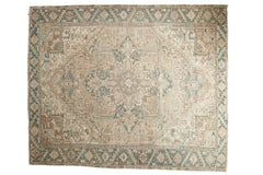 8.5x9.5 Vintage Distressed Mehrivan Square Carpet // ONH Item ee003481