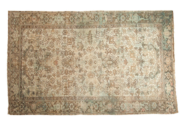 6x9.5 Vintage Distressed Mehrivan Carpet // ONH Item ee003482