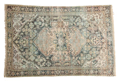 3.5x5 Vintage Distressed Hamadan Rug // ONH Item ee003486