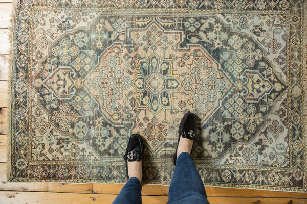 3.5x5 Vintage Distressed Hamadan Rug // ONH Item ee003486 Image 1