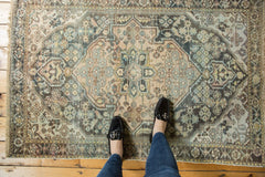 3.5x5 Vintage Distressed Hamadan Rug // ONH Item ee003486 Image 1